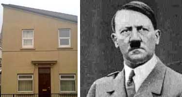 家の外観がヒトラーの顔にそっくり！